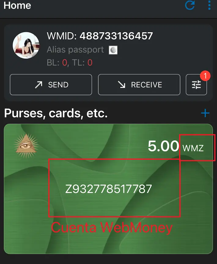 cuenta webmoney en livu app - livu español oficial