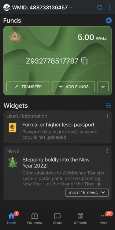 livu app con webmoney